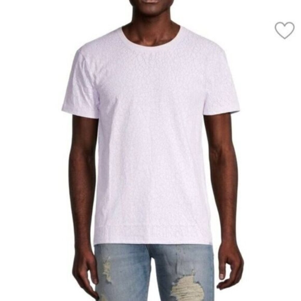 Eleven Paris Mens Crackle Cotton T-Shirt New